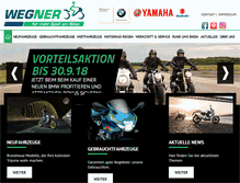 Tablet Screenshot of motorrad-wegner.de
